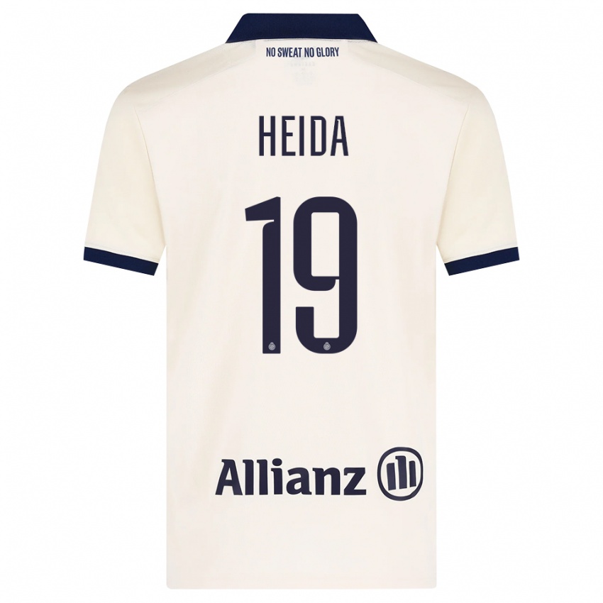 גברים Jade Heida #19 בז' שחור הרחק ג'רזי 2026/27 חולצה קצרה