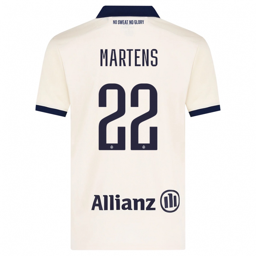 גברים Quinze Martens #22 בז' שחור הרחק ג'רזי 2026/27 חולצה קצרה