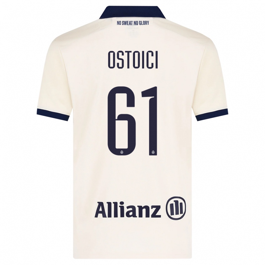 גברים Stefan Ostoici #61 בז' שחור הרחק ג'רזי 2026/27 חולצה קצרה
