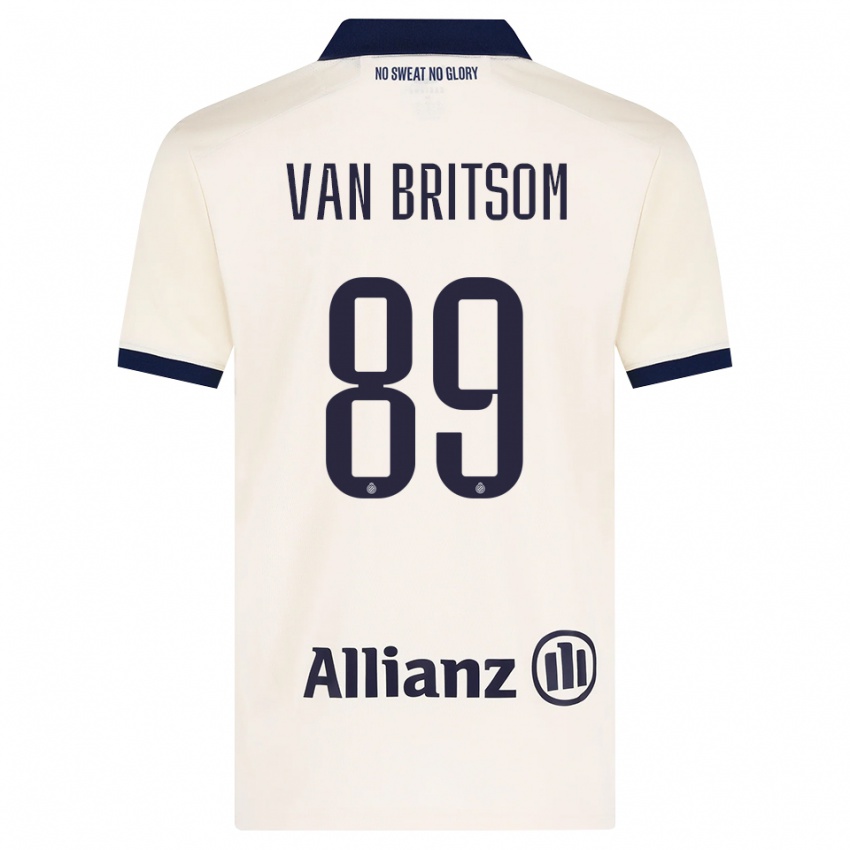 גברים Jakke Van Britsom #89 בז' שחור הרחק ג'רזי 2026/27 חולצה קצרה
