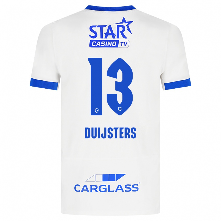 גברים Gwen Duijsters #13 לבן כחול הרחק ג'רזי 2026/27 חולצה קצרה