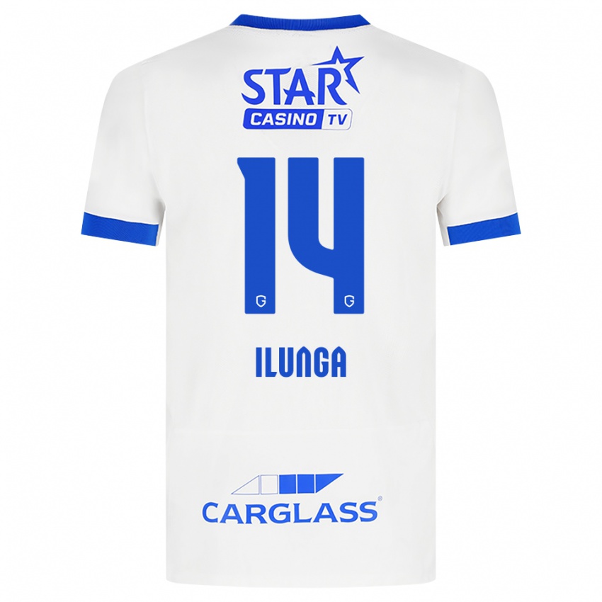 גברים Riccardo Ilunga #14 לבן כחול הרחק ג'רזי 2026/27 חולצה קצרה