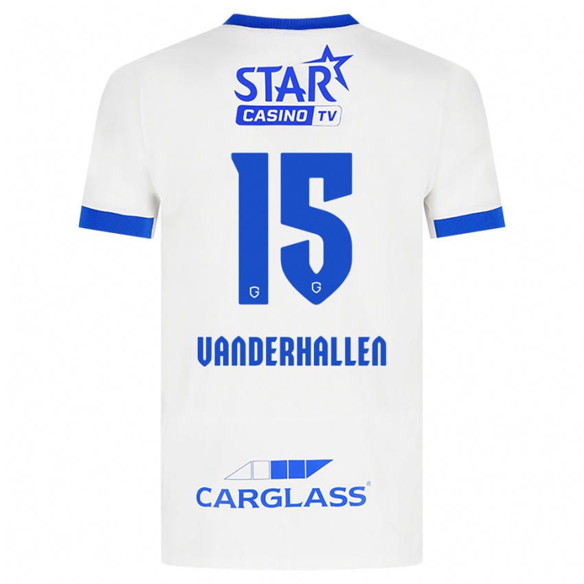 גברים Yari Vanderhallen #15 לבן כחול הרחק ג'רזי 2026/27 חולצה קצרה