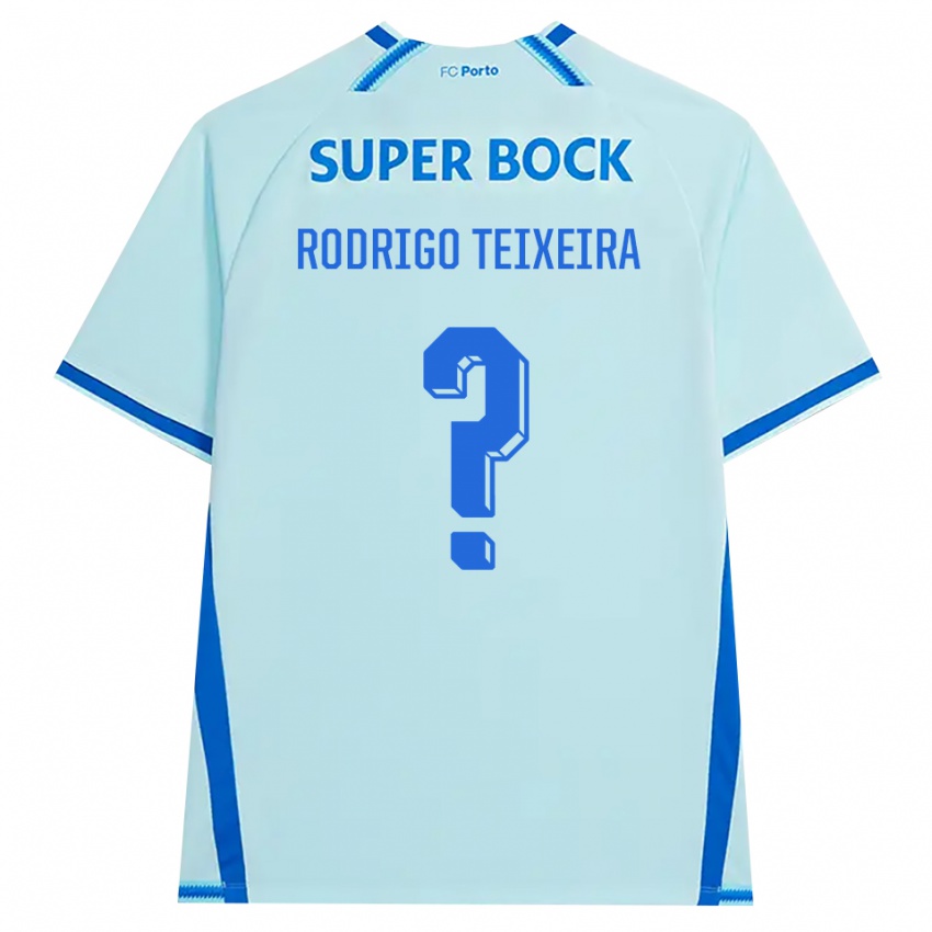 גברים Rodrigo Teixeira #0 ציאן בהיר כחול ג'רזי קיט שלישי 2026/27 חולצה קצרה