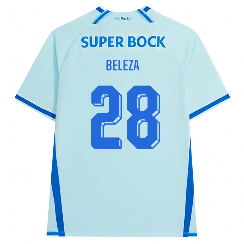 גברים Tatiana Beleza #28 ציאן בהיר כחול ג'רזי קיט שלישי 2026/27 חולצה קצרה