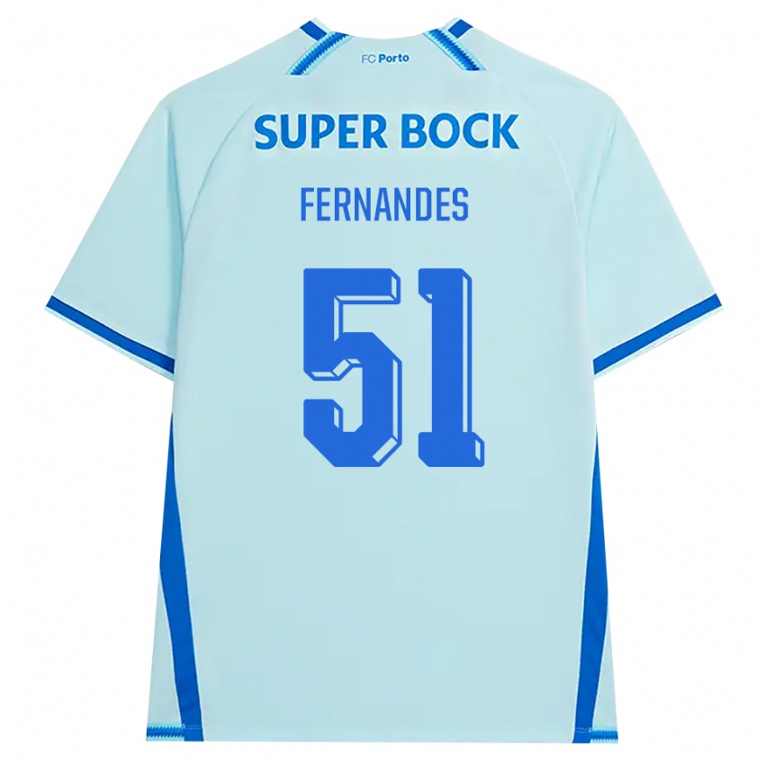 גברים דיוגו פרננדס #51 ציאן בהיר כחול ג'רזי קיט שלישי 2026/27 חולצה קצרה