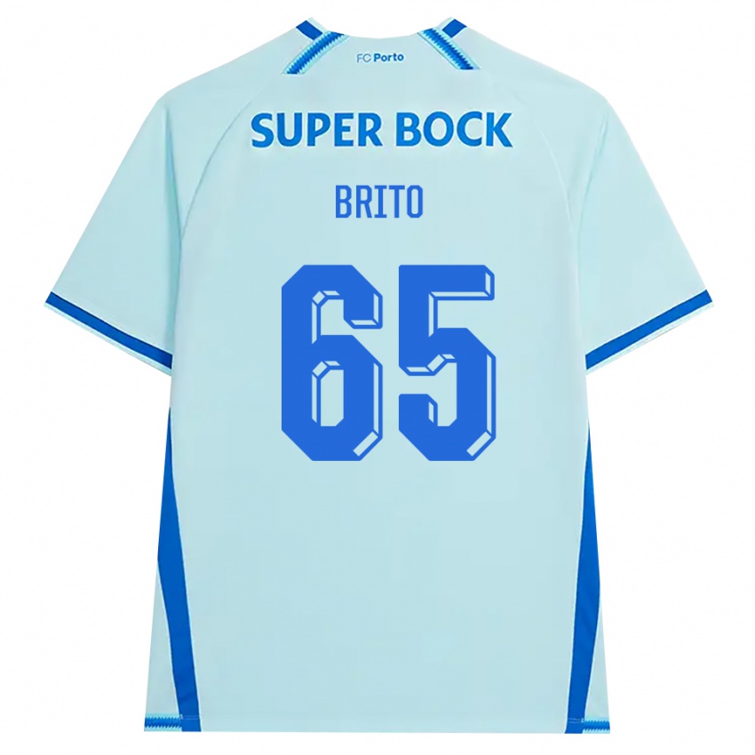 גברים João Brito #65 ציאן בהיר כחול ג'רזי קיט שלישי 2026/27 חולצה קצרה