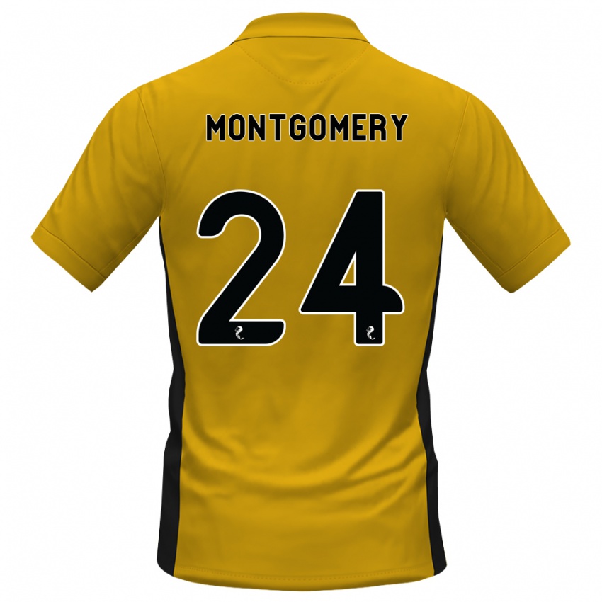 נשים Adam Montgomery #24 כתום שחור ג'רזי ביתית 2026/27 חולצה קצרה