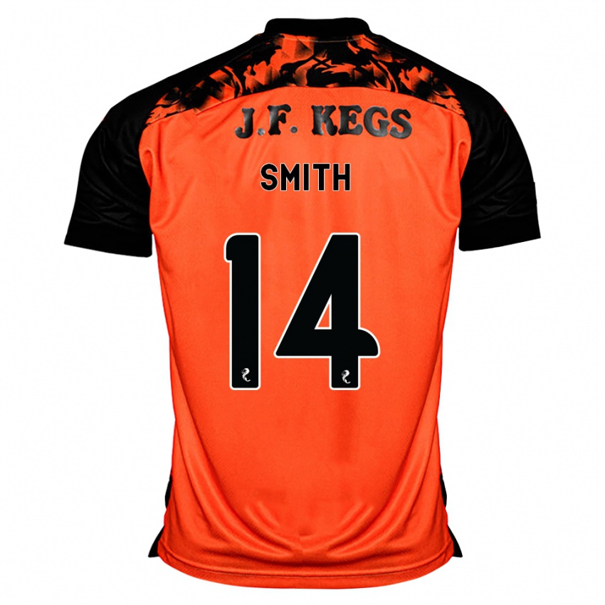 נשים Ellis Smith #14 כתום שחור לבן ג'רזי ביתית 2026/27 חולצה קצרה