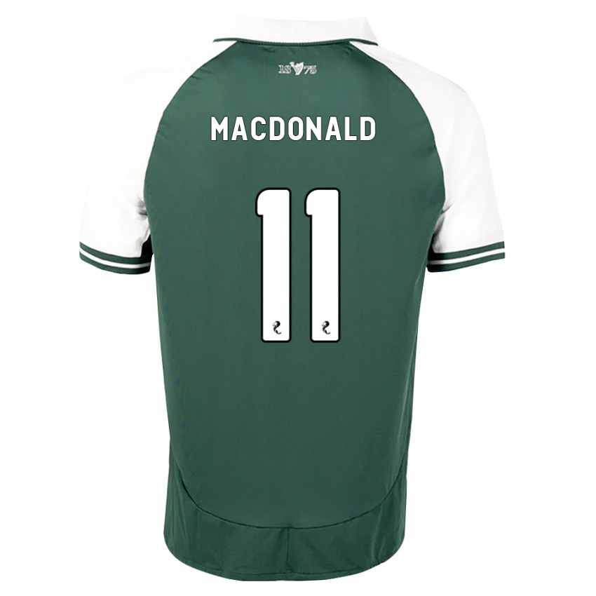 נשים Callum Macdonald #11 ירוק ים לבן ג'רזי ביתית 2026/27 חולצה קצרה