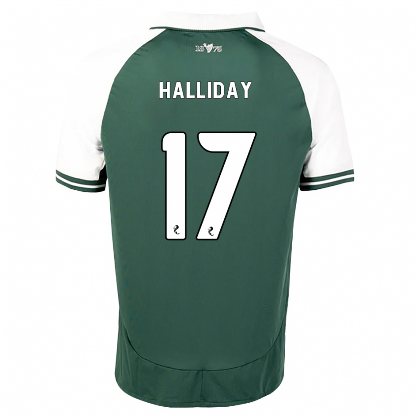 נשים Grant Halliday #17 ירוק ים לבן ג'רזי ביתית 2026/27 חולצה קצרה