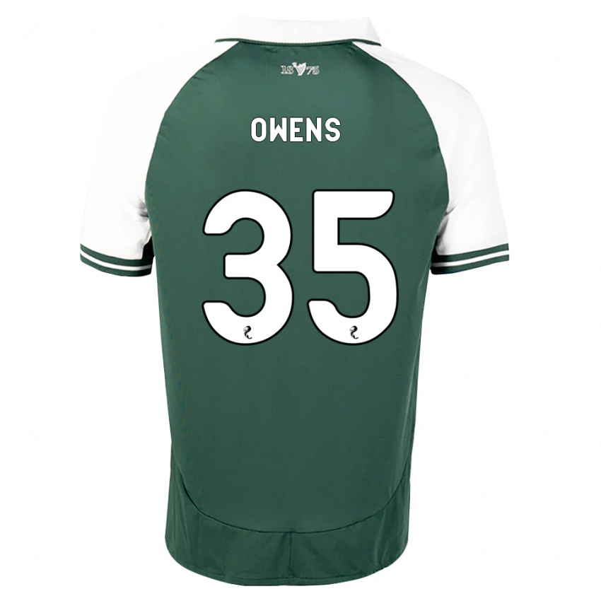 נשים Freddie Owens #35 ירוק ים לבן ג'רזי ביתית 2026/27 חולצה קצרה