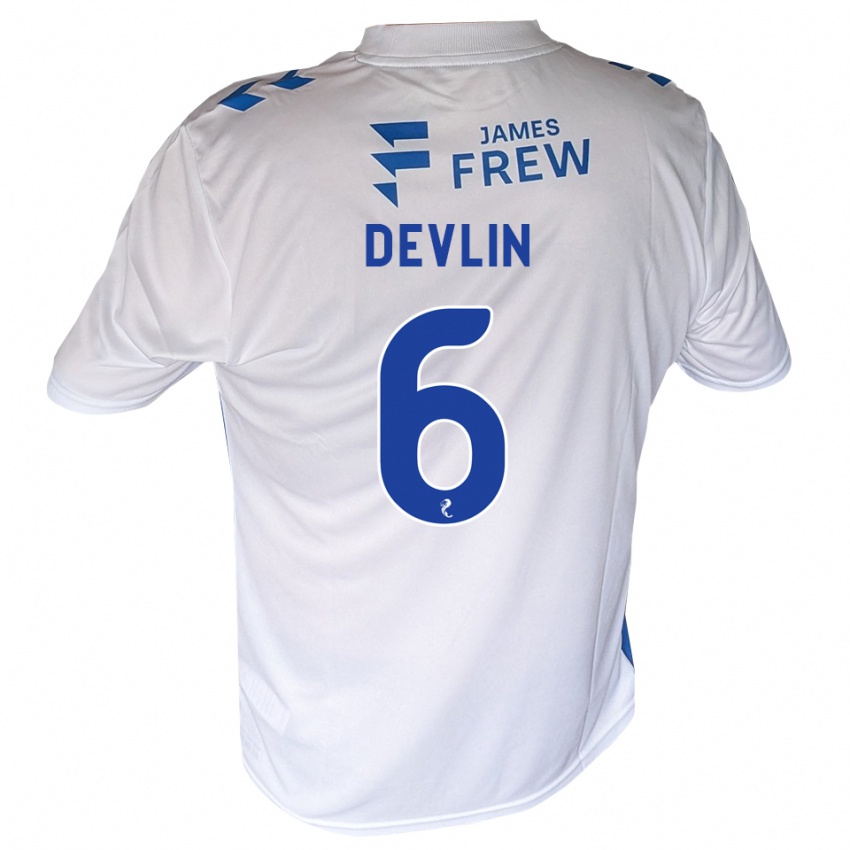 נשים Daniel Devlin #6 כחול מלכותי לבן ג'רזי ביתית 2026/27 חולצה קצרה