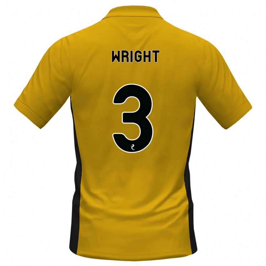 נשים Duncan Wright #3 כתום שחור ג'רזי ביתית 2026/27 חולצה קצרה