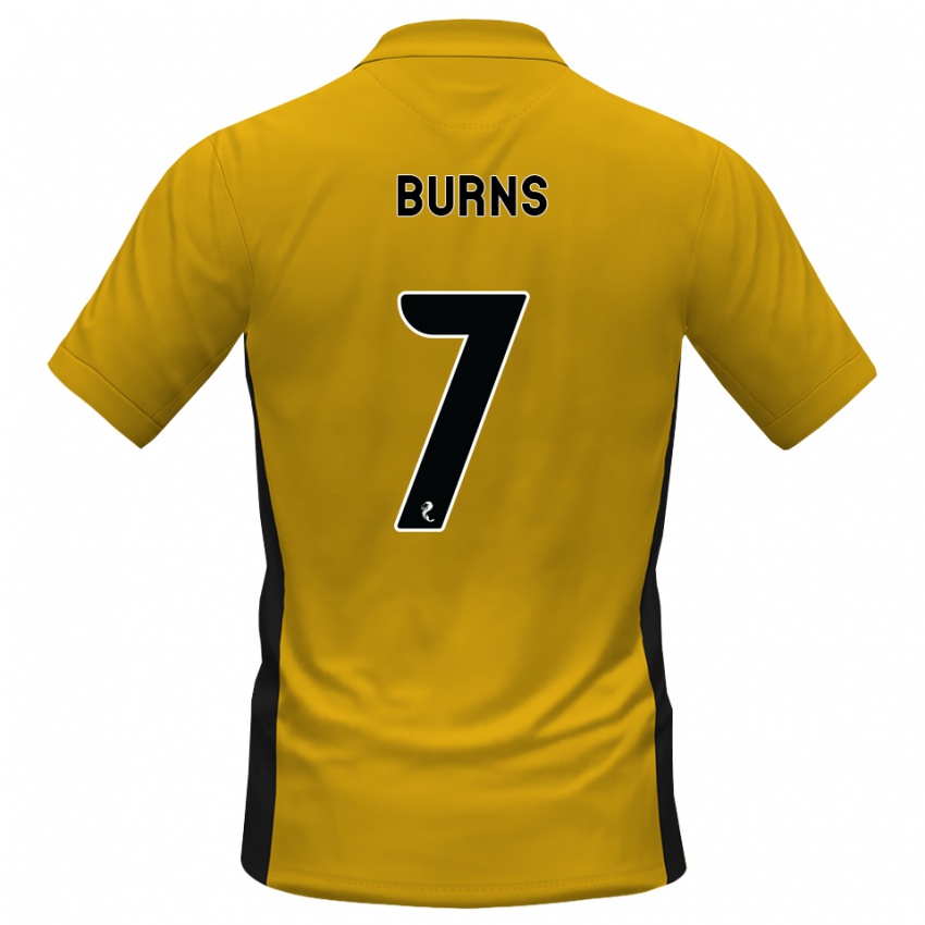 נשים Erin Burns #7 כתום שחור ג'רזי ביתית 2026/27 חולצה קצרה