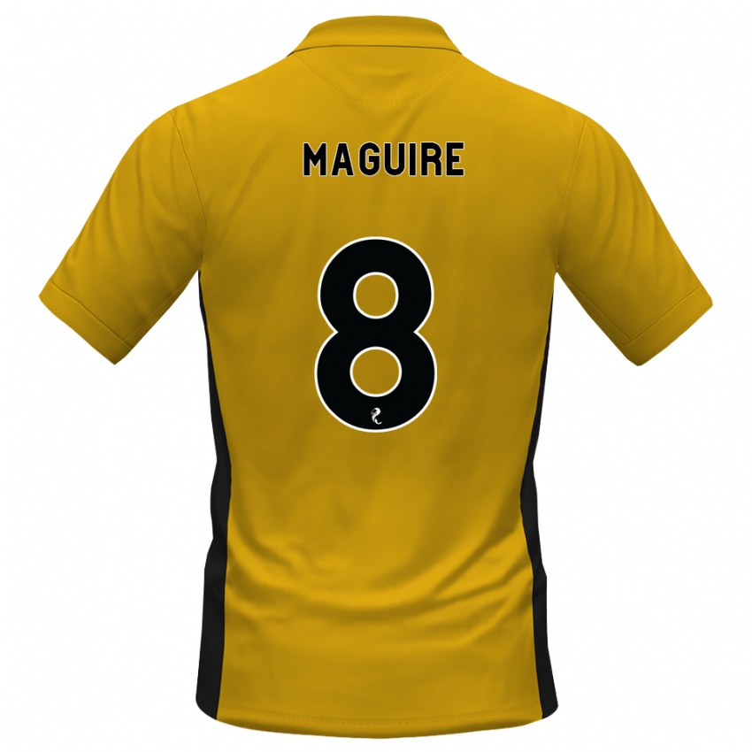 נשים Ciaran Maguire #8 כתום שחור ג'רזי ביתית 2026/27 חולצה קצרה