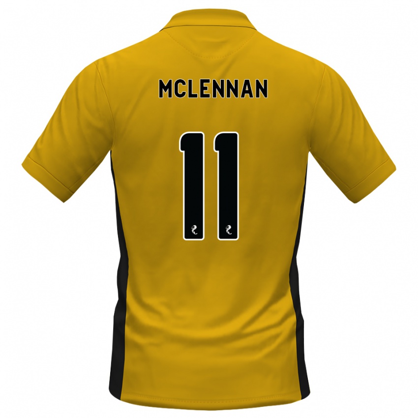 נשים Connor Mclennan #11 כתום שחור ג'רזי ביתית 2026/27 חולצה קצרה