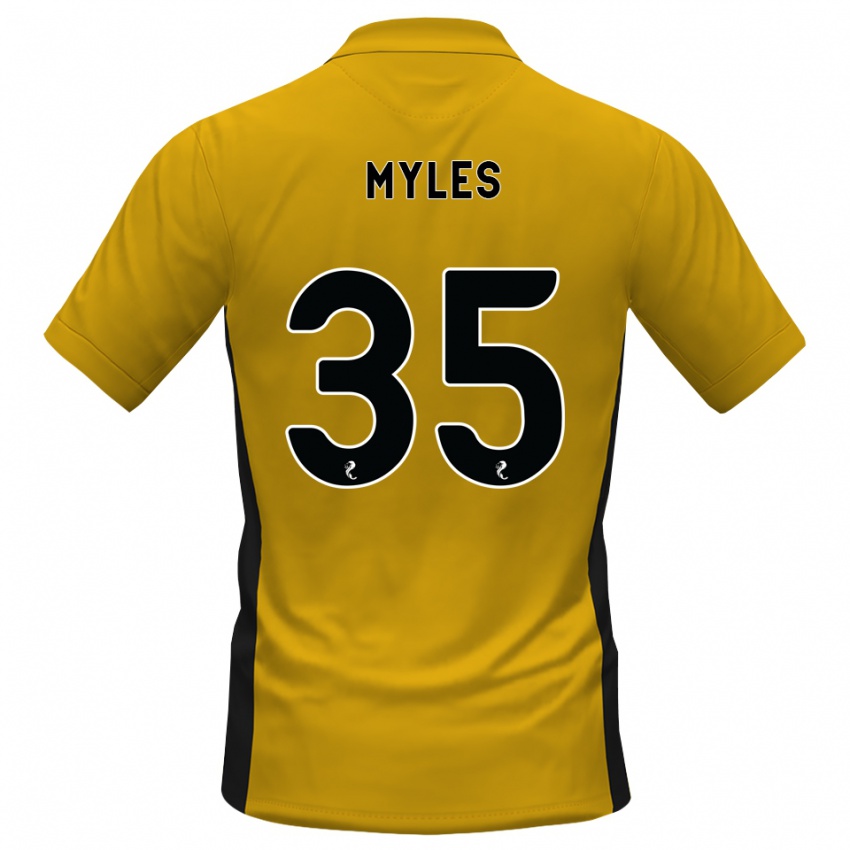 נשים Evan Myles #35 כתום שחור ג'רזי ביתית 2026/27 חולצה קצרה