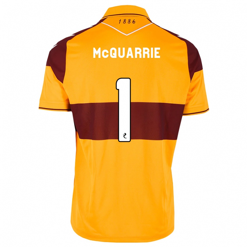 נשים Colbi Mcquarrie #1 בורדו כתום ג'רזי ביתית 2026/27 חולצה קצרה