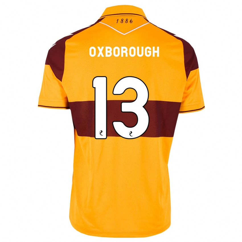 נשים Aston Oxborough #13 בורדו כתום ג'רזי ביתית 2026/27 חולצה קצרה