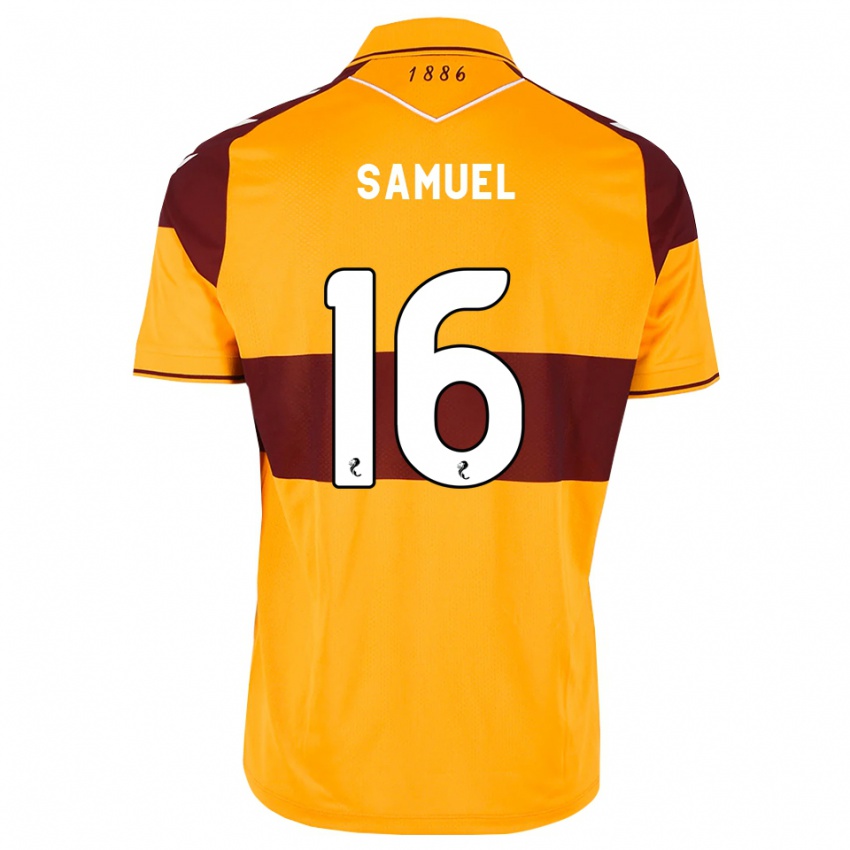 נשים Evan Samuel #16 בורדו כתום ג'רזי ביתית 2026/27 חולצה קצרה