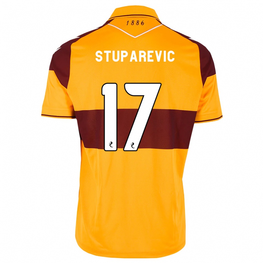 נשים Filip Stuparević #17 בורדו כתום ג'רזי ביתית 2026/27 חולצה קצרה