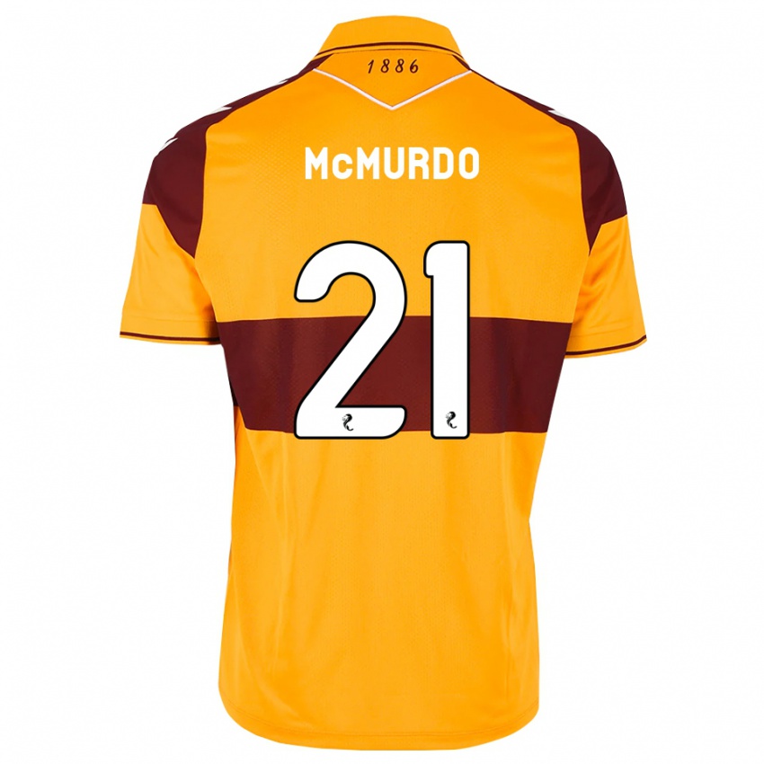 נשים Emma Mcmurdo #21 בורדו כתום ג'רזי ביתית 2026/27 חולצה קצרה