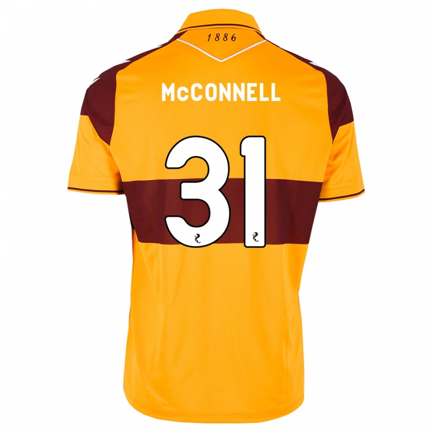 נשים Jack Mcconnell #31 בורדו כתום ג'רזי ביתית 2026/27 חולצה קצרה