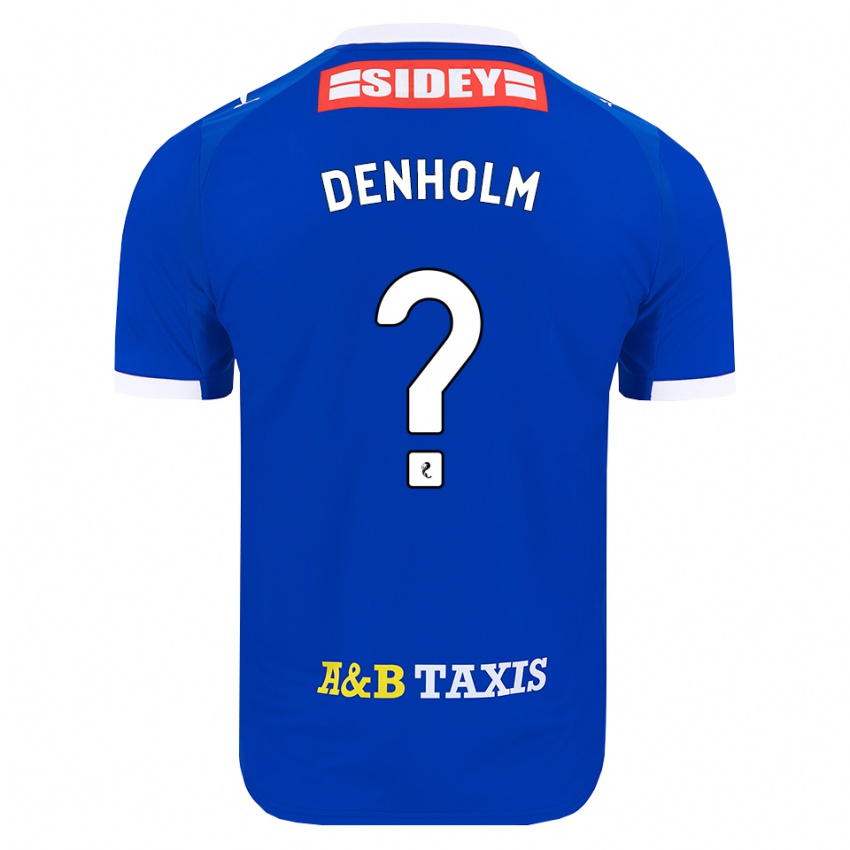 נשים Ben Denholm #0 כחול אדום צהוב ג'רזי ביתית 2026/27 חולצה קצרה