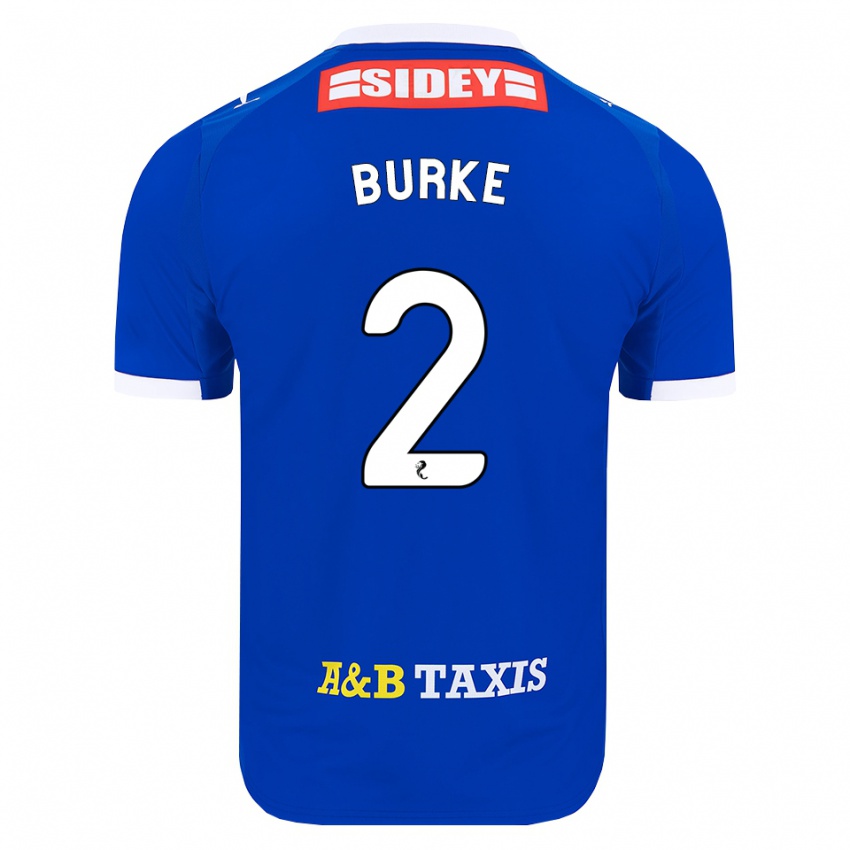 נשים Fallon Burke #2 כחול אדום צהוב ג'רזי ביתית 2026/27 חולצה קצרה