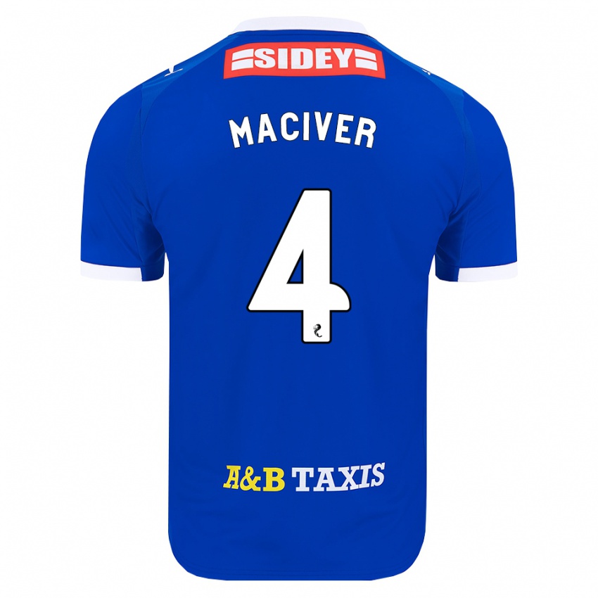 נשים Ellie Maciver #4 כחול אדום צהוב ג'רזי ביתית 2026/27 חולצה קצרה