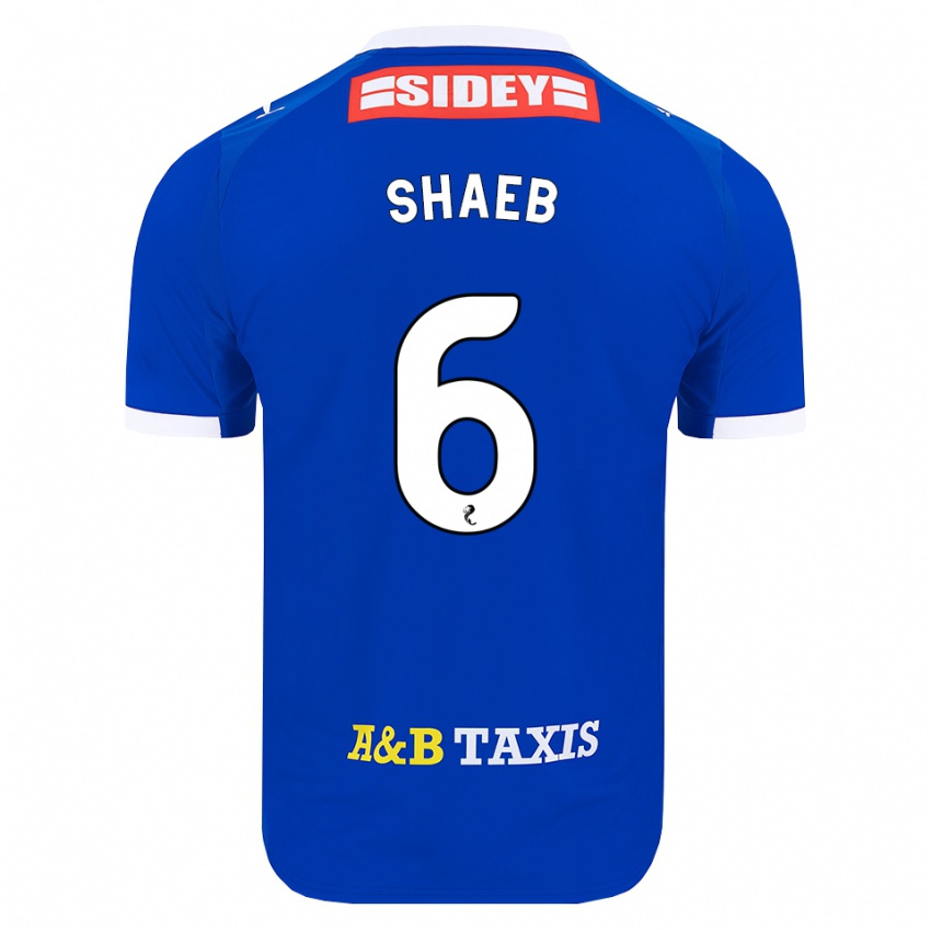 נשים Adam Shaeb #6 כחול אדום צהוב ג'רזי ביתית 2026/27 חולצה קצרה