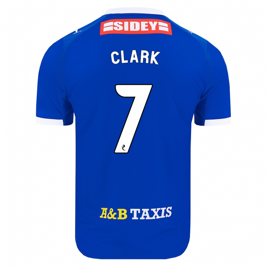 נשים Arran Clark #7 כחול אדום צהוב ג'רזי ביתית 2026/27 חולצה קצרה