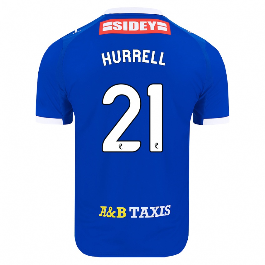 נשים Olivia Hurrell #21 כחול אדום צהוב ג'רזי ביתית 2026/27 חולצה קצרה