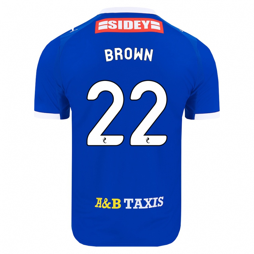 נשים Cameron Brown #22 כחול אדום צהוב ג'רזי ביתית 2026/27 חולצה קצרה