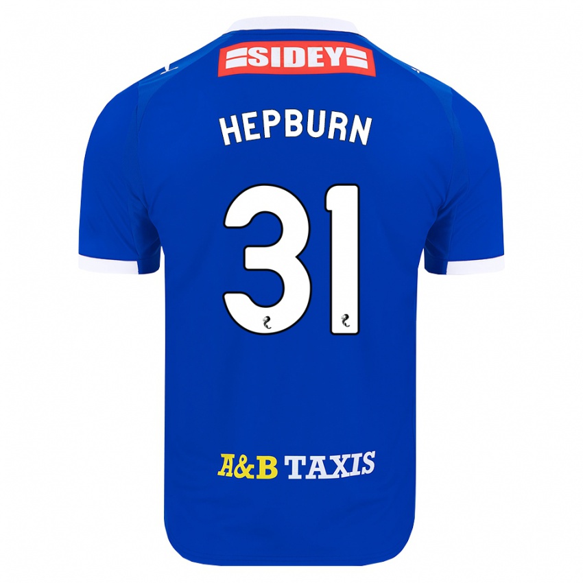 נשים Craig Hepburn #31 כחול אדום צהוב ג'רזי ביתית 2026/27 חולצה קצרה