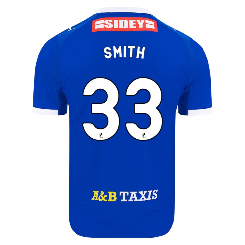 נשים Liam Smith #33 כחול אדום צהוב ג'רזי ביתית 2026/27 חולצה קצרה