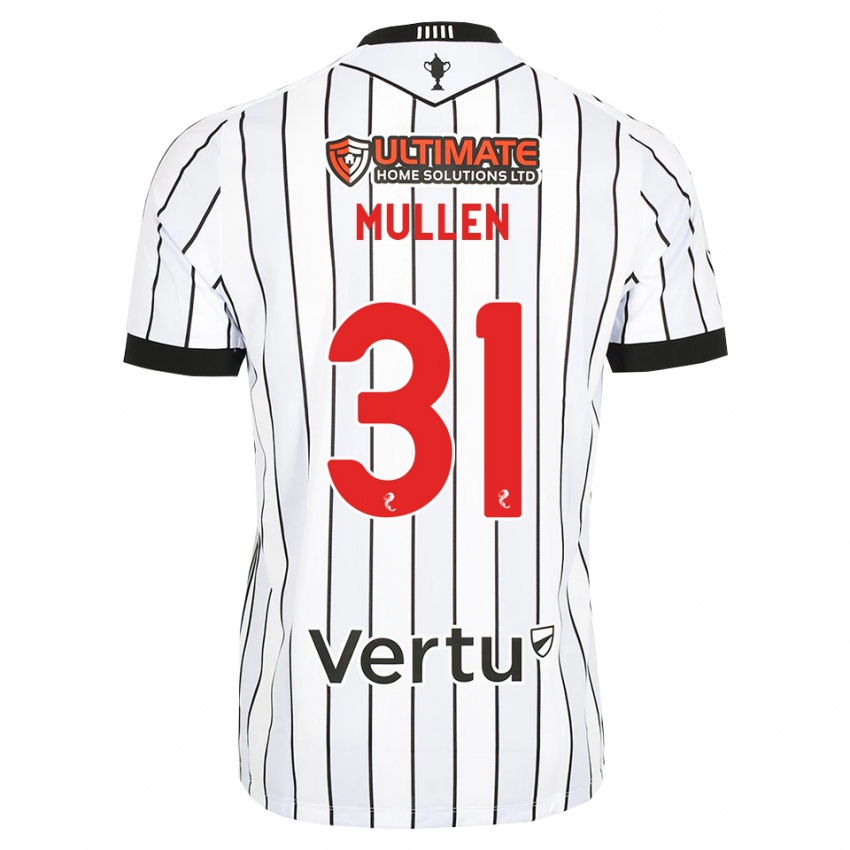 נשים Ryan Mullen #31 לבן שחור אדום ג'רזי ביתית 2026/27 חולצה קצרה