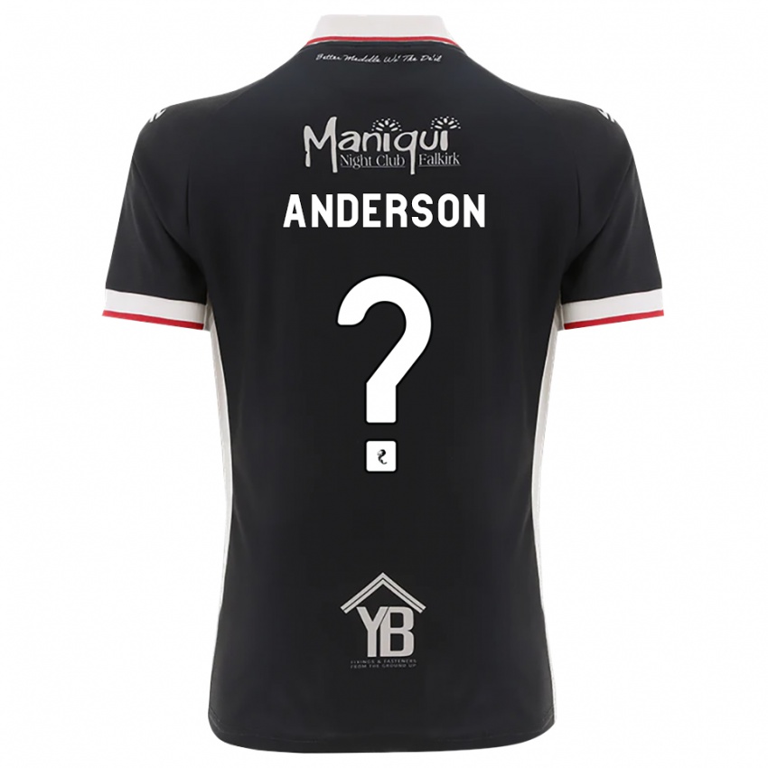נשים Brogan Anderson #0 שחור לבן אדום ג'רזי ביתית 2026/27 חולצה קצרה