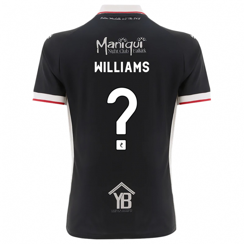 נשים Cerys Williams #0 שחור לבן אדום ג'רזי ביתית 2026/27 חולצה קצרה