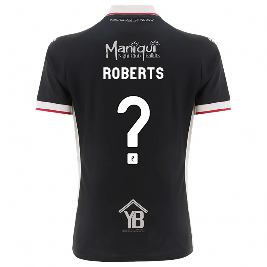 נשים Ellie Roberts #0 שחור לבן אדום ג'רזי ביתית 2026/27 חולצה קצרה