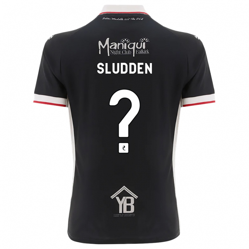 נשים Erin Sludden #0 שחור לבן אדום ג'רזי ביתית 2026/27 חולצה קצרה