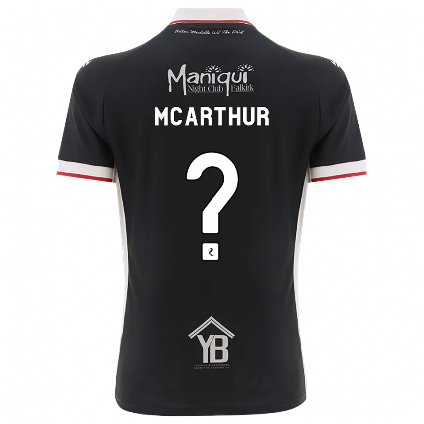 נשים Lucy Mcarthur #0 שחור לבן אדום ג'רזי ביתית 2026/27 חולצה קצרה