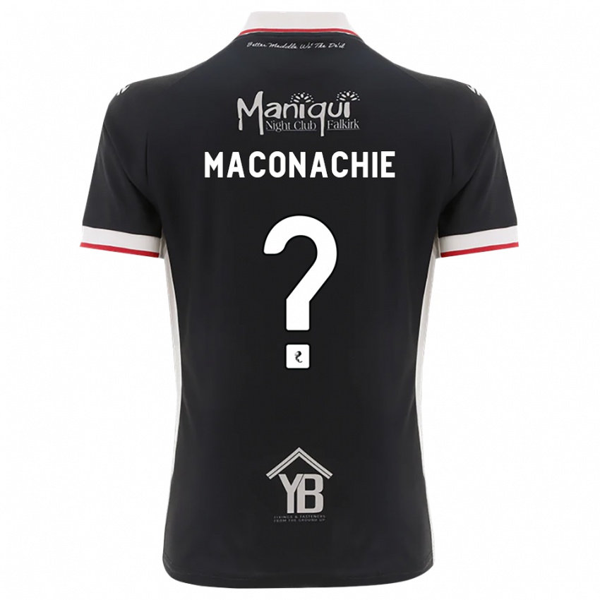 נשים Charlotte Maconachie #0 שחור לבן אדום ג'רזי ביתית 2026/27 חולצה קצרה