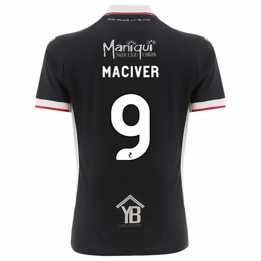 נשים רוס מקייבר #9 שחור לבן אדום ג'רזי ביתית 2026/27 חולצה קצרה