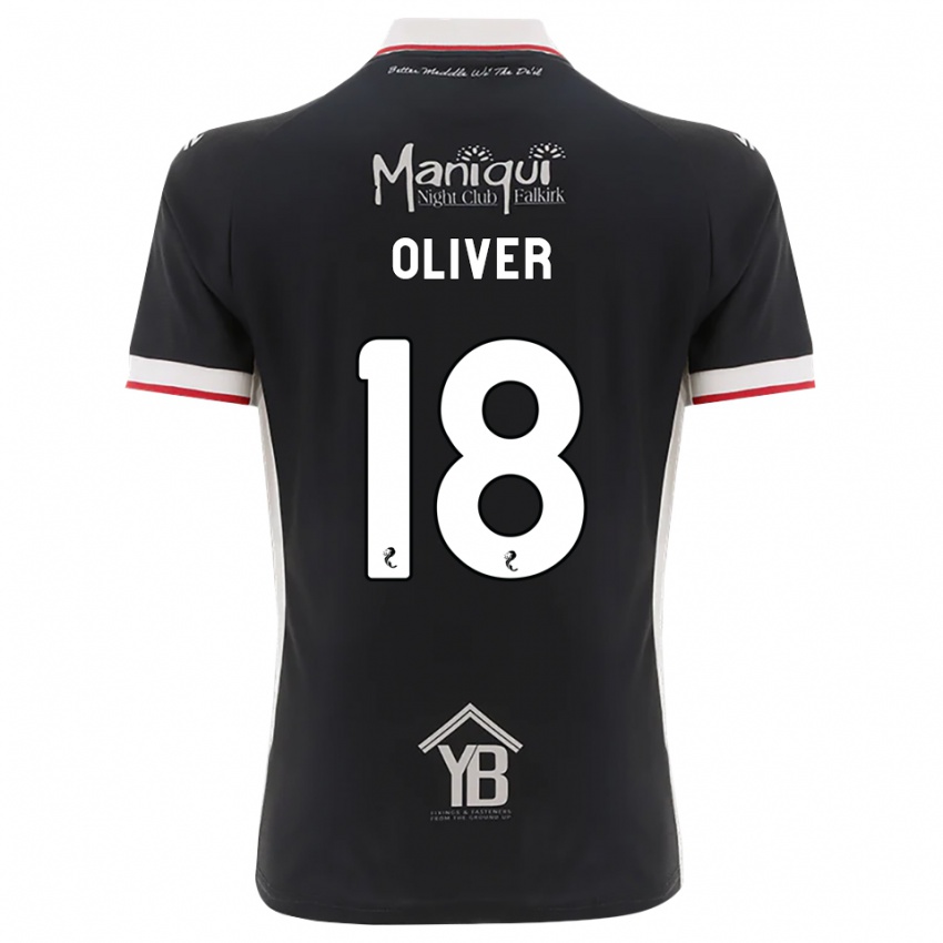 נשים Gary Oliver #18 שחור לבן אדום ג'רזי ביתית 2026/27 חולצה קצרה