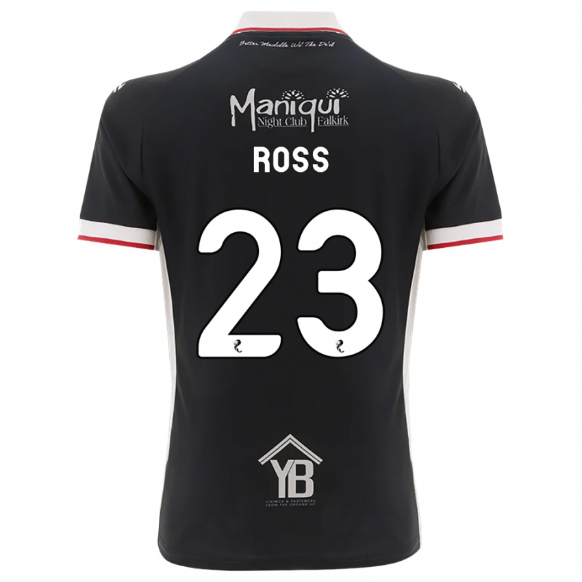 נשים Ethan Ross #23 שחור לבן אדום ג'רזי ביתית 2026/27 חולצה קצרה