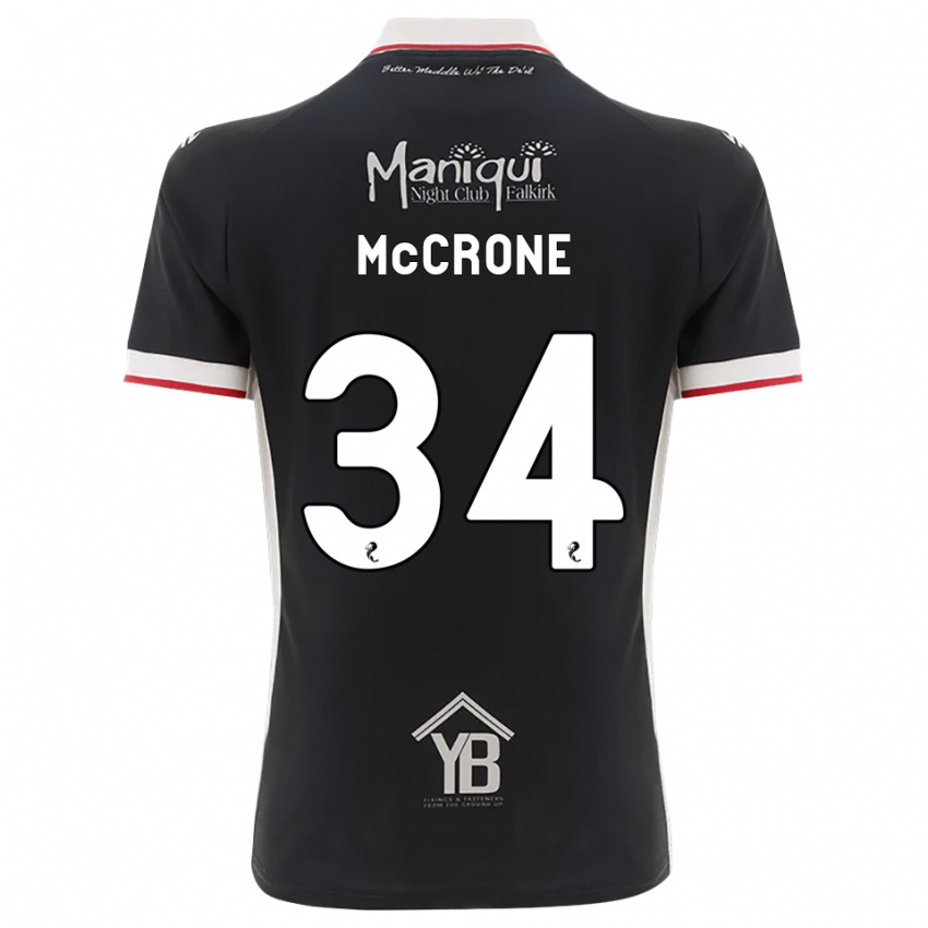 נשים Caelan Mccrone #34 שחור לבן אדום ג'רזי ביתית 2026/27 חולצה קצרה