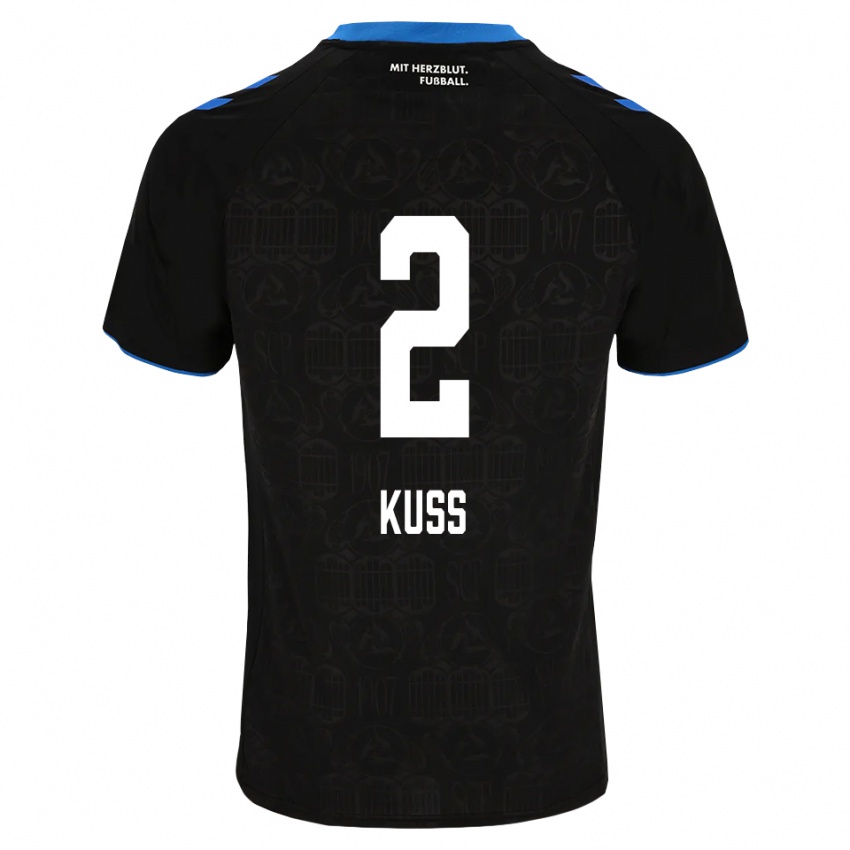 נשים Damian Kuss #2 שחור לבן אדום ג'רזי ביתית 2026/27 חולצה קצרה