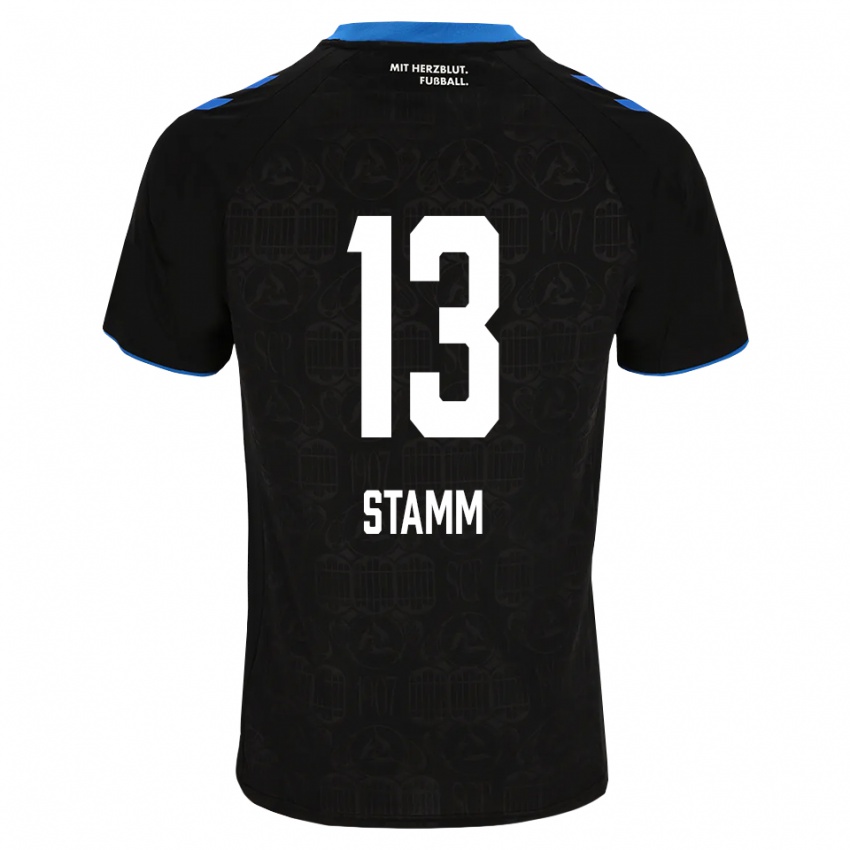 נשים David Stamm #13 שחור לבן אדום ג'רזי ביתית 2026/27 חולצה קצרה